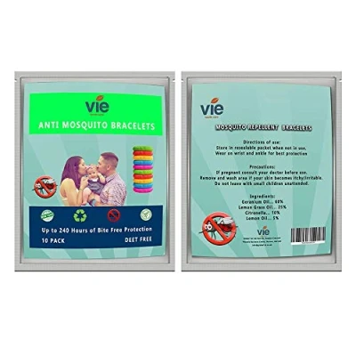 Image of VIE Healthcare Mosquito &amp; Midge Repellent Bracelet, 10 Pack