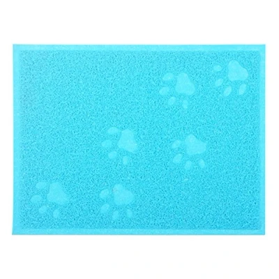 Image of DM Cat Litter Tray Mat 40x30 cm,5 Colours Available (Blue)