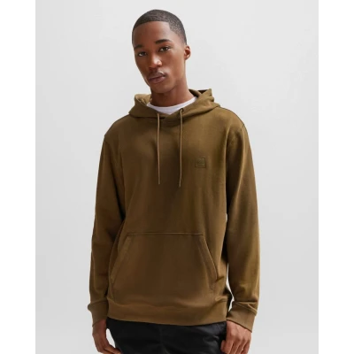 Image of BOSS Wetalk Hoodie, Men&#039;s, Size: Medium, Open green