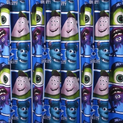 Image of Character World 72 inch Disney Monsters University Curtains, Multi Color