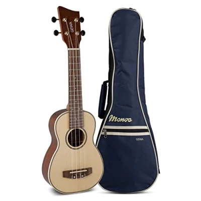 Image of GEWA Sopran ukulele Manoa M SO Sapelli silk Matt finish with Gig Bag