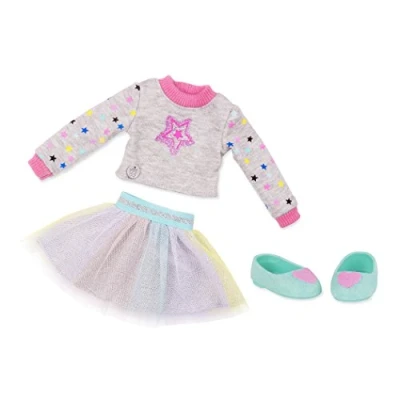 Image of Glitter Girls Doll clothes 36 cm dolls — Shine Bright Outfit skirt, sweater, pair of shoes (3 pieces)