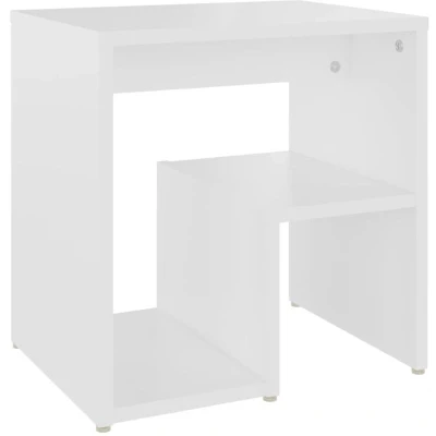 Image of vidaXL Bedside Cabinet Nightstands Sideboards Bedroom Drawer End Table Lowboards Interior Home Decoration White 40x30x40cm Chipboard