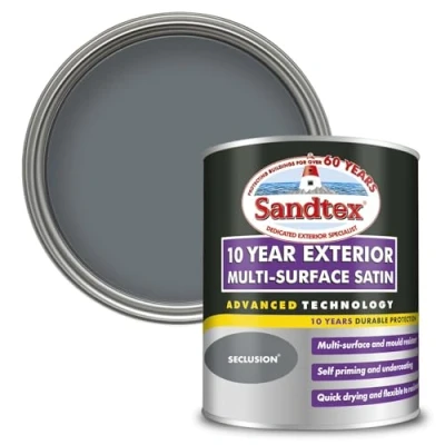 Image of Sandtex 10 Year Multi Surface Satin Paint Seclusion 750ml