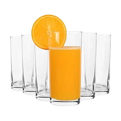 Image of 6x Clear 295ml Liberty Highball Glasses Tall Hi Ball Glass Water Gin Juice Cocktail Drinking Glassware Tumblers Set By LAV