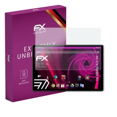 Image of atFoliX plastic Glass Protective Film compatible with UMiDigi A13 Tab Protector, 9H Hybrid FX Screen Protector of