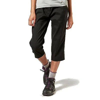 Image of Craghoppers Women&#039;s Kiwi Pro Stretch Cropped Trousers, Black, UK14