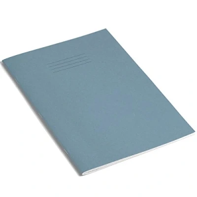 Image of RHINO&quot;VEX668 1755 4&quot; S7 A4 80 Page Exercise Book Light Blue (Pack of 10)