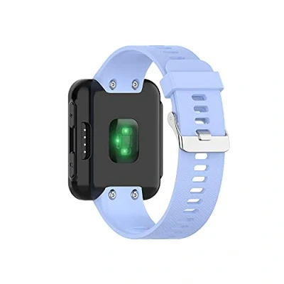 Image of Compatible with Garmin Forerunner 35/ 30 Bands, Silicone Replacement Watchband for 35/Forerunner Running Watch (Light Blue)