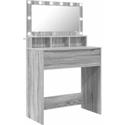 Image of vidaXL Bedroom Dressing Tables Grey Sonoma 80 x 39.6 135 cm