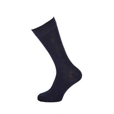 Image of Macahel Mens Plain Colour Ankle socks cotton rich size 6 11 (Navy)
