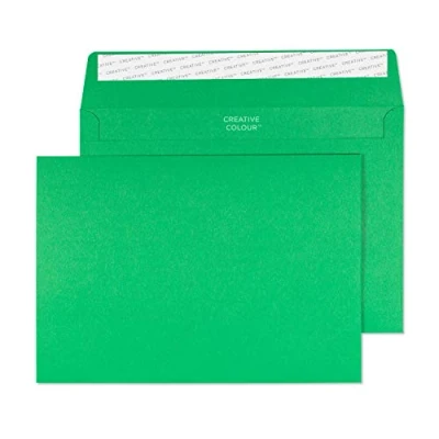 Image of Blake Creative Colour C5 162 x 229 mm 120 gsm Peel &amp; Seal Wallet Envelopes (308) Avocado Green Pack of 500