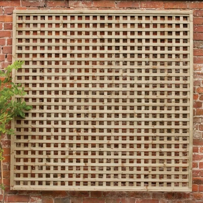 Image of Forest 6&#039; x 3&#039; Premium Framed Decorative Square Garden Trellis (1.8m 0.9m)