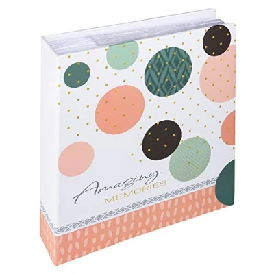 Image of walther Design Photo Album Salmon Pink 200 Photos 13 x 18 cm Memo Amazing Memories ME 487 R
