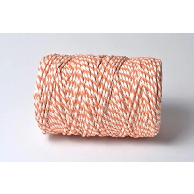 Image of 10m Everlasto Chunky Beautiful Baker&#039;s Original Cotton Craft Twine (4mm approx) (TANGERINE)