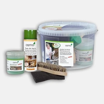 Image of Osmo Garden Furniture Maintenance Kit All in One for Hardwood