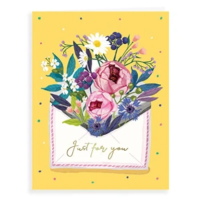 Image of Avant Garde Studios Birthday Card Just for you envelope 8 x 6 inches