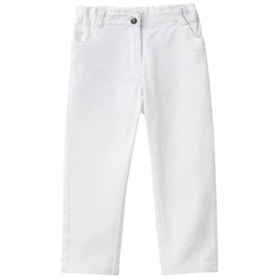Image of United Colors of Benetton Girl&#039;s Hose 4risgf01k Trouser, Optical White 701, XS