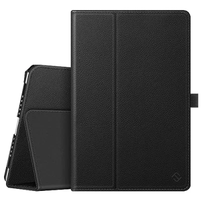 Image of Fintie Case for iPad 9.7 2018/2017, Air 2, [Corner Protection] Premium Vegan Leather Folio Stand Cover, Auto Wake/Sleep 6th / 5th Gen, 1/2, Black