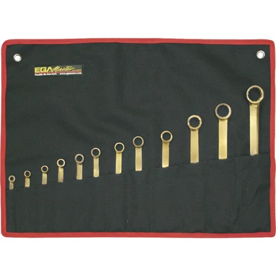 Image of EGA Master Set of 10 Combination Wrenches 8 22mm Non Sparking Al Bron