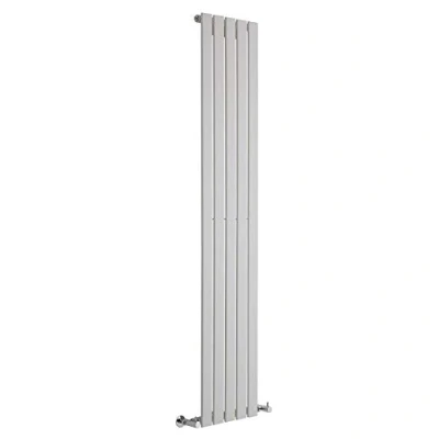 Image of Milano Alpha White Vertical Single Flat Panel Radiator 1780mm x 350mm