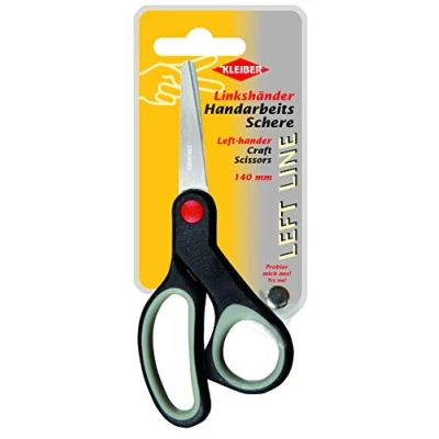 Image of Kleiber 921 56 Left Handed Handcraft Scissors 140mm, Stainless Steel, Black