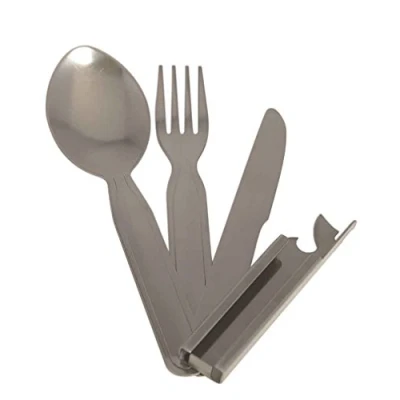 Image of Mil Tec Unisex Adult 14622600 Cutlery Set, Multi Colour, One Size