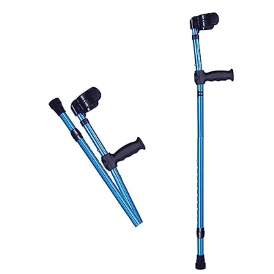 Image of FLYUFO Walking Crutches, Medical Elbow Crutch Folding, Portable Folding Forearm Crutches Adult, Ergonomic for Women Men Lightweight Aid