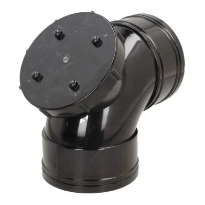 Image of Davant Solvent Soil 92 Double Socket Access Bend 110mm Black