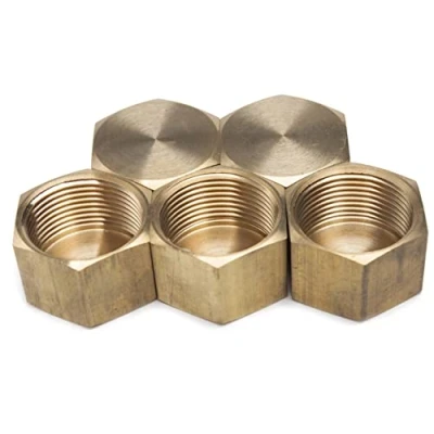 Image of LTWFITTING Brass BSP Pipe Cap Fittings 3/4 Inch BSPP Air Fuel Water Boat (Pack of 5)