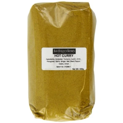 Image of JustIngredients Essentials Madras Curry Powder, Hot, 500 g