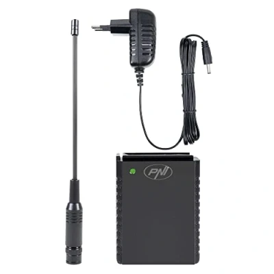 Image of PNI AK HP62 PB Li Ion 1500mAh battery kit plus 230V power supply 8.4V output and BNC antenna for CB Radio Escort HP 62