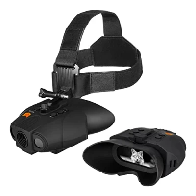 Image of Nightfox Swift USB Rechargeable Night Vision Goggles Head Mounted Wide Viewing 1x Magnification Close Quarters Tactical Infrared Binoculars for Adults NVG
