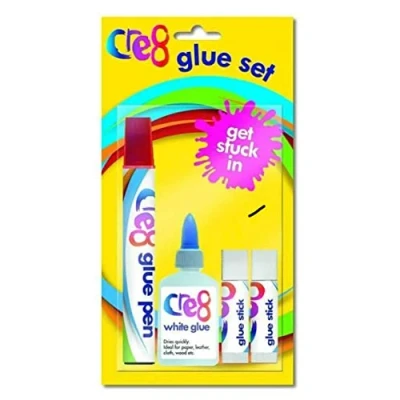 Image of Cre8 Glue Pen, Stick &amp; PVA Children Arts Crafts Set Pack of 4