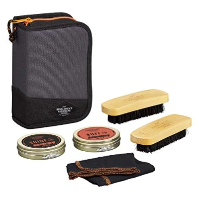 Image of Gentlemen’s Hardware Shoe Cleaning Kit, Polish, Neutral/Black, L17cm x W11cm H5.5cm