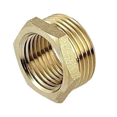 Image of 3/4 x 1/2 inch BSP Male Female Thread Union Pipe Reduction Joiner Fitting Brass