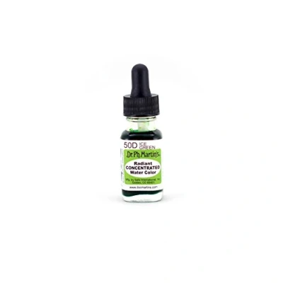 Image of Dr. Ph. Martin&#039;s Radiant Concentrated Water Color, 0.5 oz, Ice Green (50D)