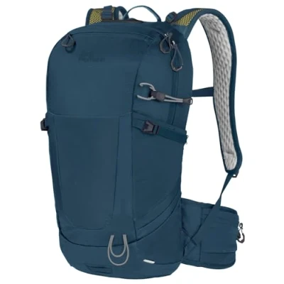 Image of Jack Wolfskin Unisex Hiking Backpack, Dark Sea, One Size
