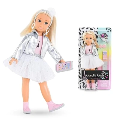 Image of Corolle Girls Valentine Paris Fashion Dressing Doll in Week Look and 4 Pieces Vanilla Fragrance 28 cm from Years