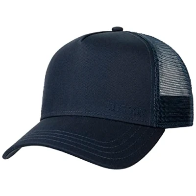 Image of Stetson Car Club Trucker Cap Women/Men Made of Cotton One Size (55 60 cm) Adjustable Mesh Snapback with Airy Power Supply Multicoloured Baseball Summer/Winter, Classic dark blue,