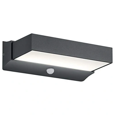 Image of Trio Leuchten Cuando Outdoor Wall Light Aluminium 11 W Anthracite, Acrylic, Charcoal 11W 230V