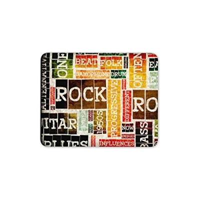 Image of Destination Vinyl Ltd Grunge Music Mouse Mat Pad 1950&#039;s Rock Musician Dad Fun Gift Computer #8201
