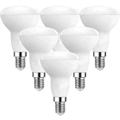 Image of DECK INN 2 x LED Light Bulbs,6W R50 Reflector Bulbs, 40W Incandescent Bulbs Equivalent, Warm White 3000K 420LM, 180Beam Angle, Non Dimmable