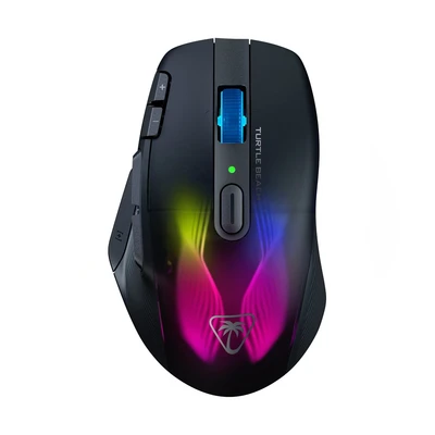 Image of Turtle Beach Kone XP Air Wireless Customizable Ergonomic RGB Gaming Mouse, Bluetooth, 19K DPI Optical Sensor, 100h Battery &amp; Charging Dock, AIMO Lighting, 4D Wheel Black