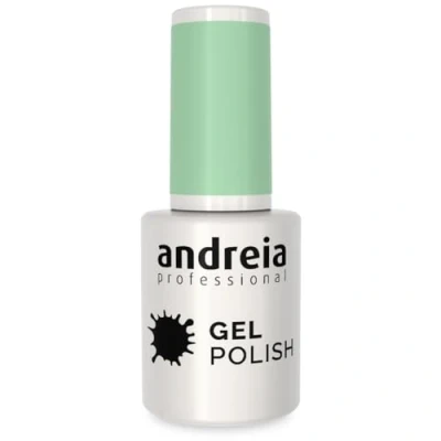 Image of Andreia Semi Permanent Nail Gel Polish for UV/LED Lamp Intense Shine and 4 weeks Lasting Manicure Varnish Colour 286 Pastel Mint Green Shades of Blue 10.5 ml