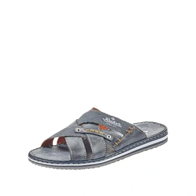Image of Rieker Men&#039;s Frühjahr/Sommer 21599 Mules, Blue (Ozean/Denim 14), 6.5 UK