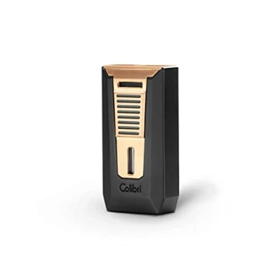 Image of Colibri Slide Double Jet Flame Lighter Wind Resistant Cigar And Cigarette Integrated Punch Cutter Works With Butane (not Included) Nice Elegant Gift Box Two Year Warranty