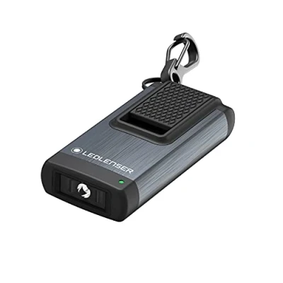 Image of Ledlenser Keychain Light K4R 120 Lumen 4 GB Torch LED Rechargeable Mini Grey Key Ring