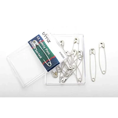Image of Trimz Safety Pins, Silver, 50mm
