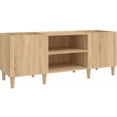 Image of Record Cabinet Sonoma Oak 121x38x48 cm Engineered Wood vidaXL